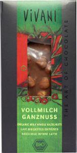 Vivani Chocolade Melk Hele Hazelnoten 10 X 100g