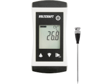 VOLTCRAFT PTM 100 + TPT 207 Temperatuurmeter Kalibratie DAkkS  200 tot 450 Â°C Sensortype Pt1000 IP65
