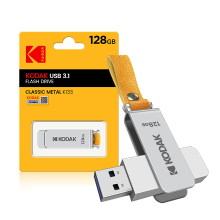 Voor KODAK K133 128 GB USB3.1 Flash Drive Roterende Metaalen USB3.0 Stick Pendrive Memory Stick voor TV Computer Auto sp