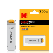 Voor KODAK K133 Metaalen USB Flash Drive 256GB USB 3.1 Roterende USB3.0 Stick Pendrive Memory Stick voor Computer TV Aut