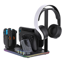 Voor Switch 2 12 in 1 multifunctionele koel  en oplaaddock Switch console opslagdock met RGB verlichting IPEGA PG SW2065
