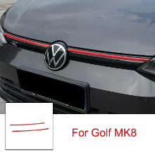 Voorbumper grille trim grill versiering strip ABS kunststof covers voor VW Golf 8 MK8 2020 2023 accessoires