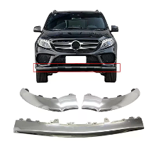 Voorbumper Trim Cover Moulding Zwart Zilver voor Mercedes voor Benz W292 GLS GLE 2016 2019 A2928850300 A2928850400 Bumpe