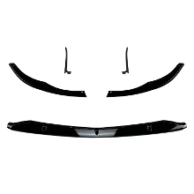Voorkant Bumper Lip Spoiler Kit Glanzend Zwart Koolstoflook ABS Materiaal Sportstijl Aerodynamica Auto Carrosserie Tunin