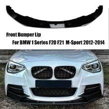 Voorkant Bumper Lip Spoiler Splitter Glanzend Zwart voor BMW 1 Serie F20 F21 Vroege M Sport 2012 2014