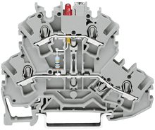 WAGO 2002 2211/1000 410 Diodeklem 2 etages 5.20 Mm Spanveer Toewijzing: L Grijs 1 stuk(s)