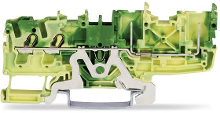 WAGO 2022 1407/999 953 Mini basisklem 2 etages 5.20 Mm Push In klem Groen, Geel 50 stuk(s)