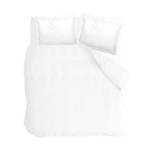 Walra   Dekbedovertrek Vintage Satin   200x220 cm   Wit