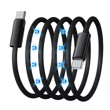 WANEW 240W Type C naar Type C Magnetische Adsorptie Organisatie Kabel PD3.1 FCP SCP Snelladen Gegevensoverdracht Verdikt
