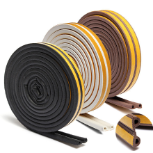 Weather Draught Self Adhesive P Type Foam Seal Strip Rubber Seal 5m