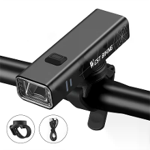 WEST BIKING 600/800 Lumen Fietsverlichting Draagbare Lichtgewicht Aluminium Zaklamp Waterdicht Type C Opladen Snel Relea