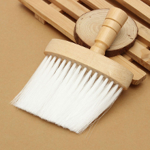 Wooden Handle Wide Neck Duster Barber Cleaning Brush