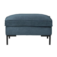 WOOOD hocker Arwin   staalblauw   Leen Bakker