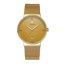 Wwoor 8018 Fashion Men Watch Casual Ultra Thin Case Businessmen Stainless Steeel Wrist Watch