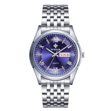 Wwoor 8802 Fashion Bussiness Men Watch Stainless Steel Band Luminous Clock Men Wrist Watch