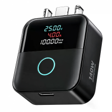 X02 Slimme Volledige Oplaadings auto loskoppeling Adapter 140W Type C Snelladen Digitale Weergave Overlaadbescherming Au