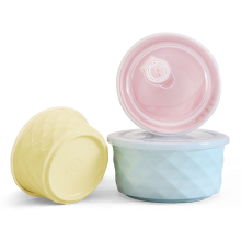 Xiaomi 3pcs Colorful Porcelain Sealed Bowls Set Large Soup Salad Bowl Set With Lids