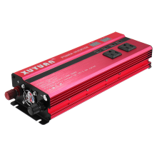 Xuyuan Dual Voltage Inverter met LED Display Dubbele Stopcontacten Power Inverter 12V/24V naar 220V met Gemodificeerde S