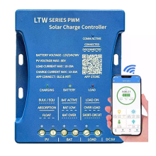 Y&H [EU Direct] YH LTW2430 Zonne lade controller 30A PWM 12V/24V/36V BluetoothWiFi verbinding Multi stage oplading
