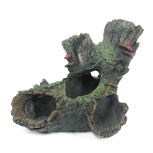 Yani Aquarium Decorations Fish Tank Tree Wood Hideaway House Ornament Realistic Aquarium Decor