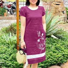 ZANZEA Zomer Dames Vintage Korte Mouwen O Hals Bloem Borduursels Jurken Casual Shift Jurken