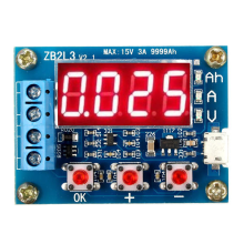 Zhiyu ZB2L3 18650 Batterijcapaciteitstester Externe belastingontladingstype 1.2 12V tester met twee 7,5 weerstanden