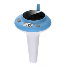 Zonne energie Zwembadthermometer 782 Drijvend IPX8 Waterdicht Digitaal Watermeter met Type C Opladen voor Zwembad, Spa,